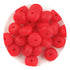 Silicone Bead Abacus Disc - Strawberry Red - DIY Craft Warehouse