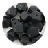 Silicone Bead Hexagon - Black - DIY Craft Warehouse