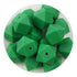 Silicone Bead Hexagon - Green - DIY Craft Warehouse