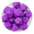 Silicone Bead Hexagon - Purple - DIY Craft Warehouse