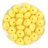 Silicone Bead Lentil Disc - Light Yellow - DIY Craft Warehouse