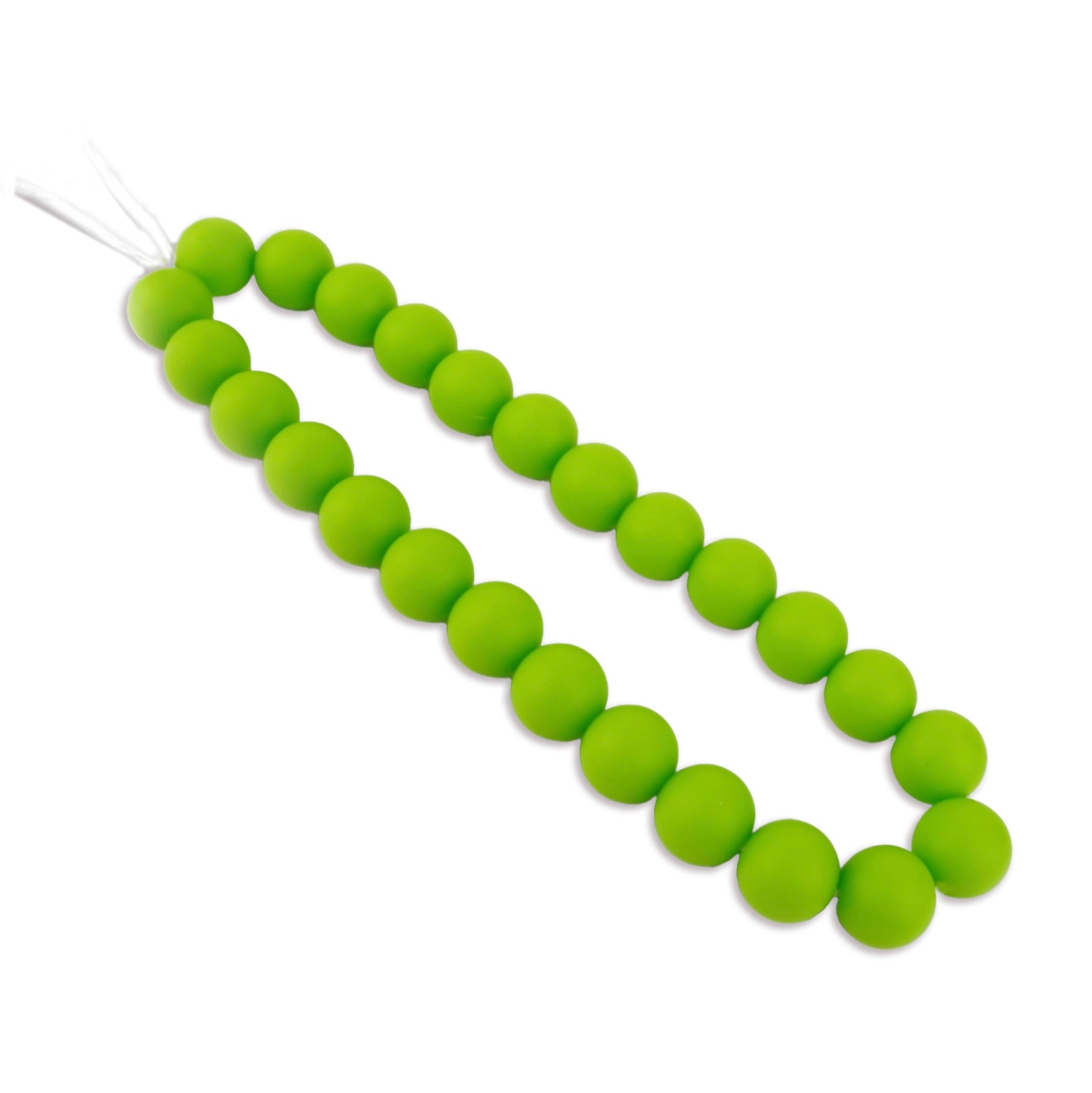 Silicone Bead Round - Chartreuse - Bulk Craft Supplies - Wholesale Prices