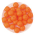 Silicone Bead Round - Orange - DIY Craft Warehouse