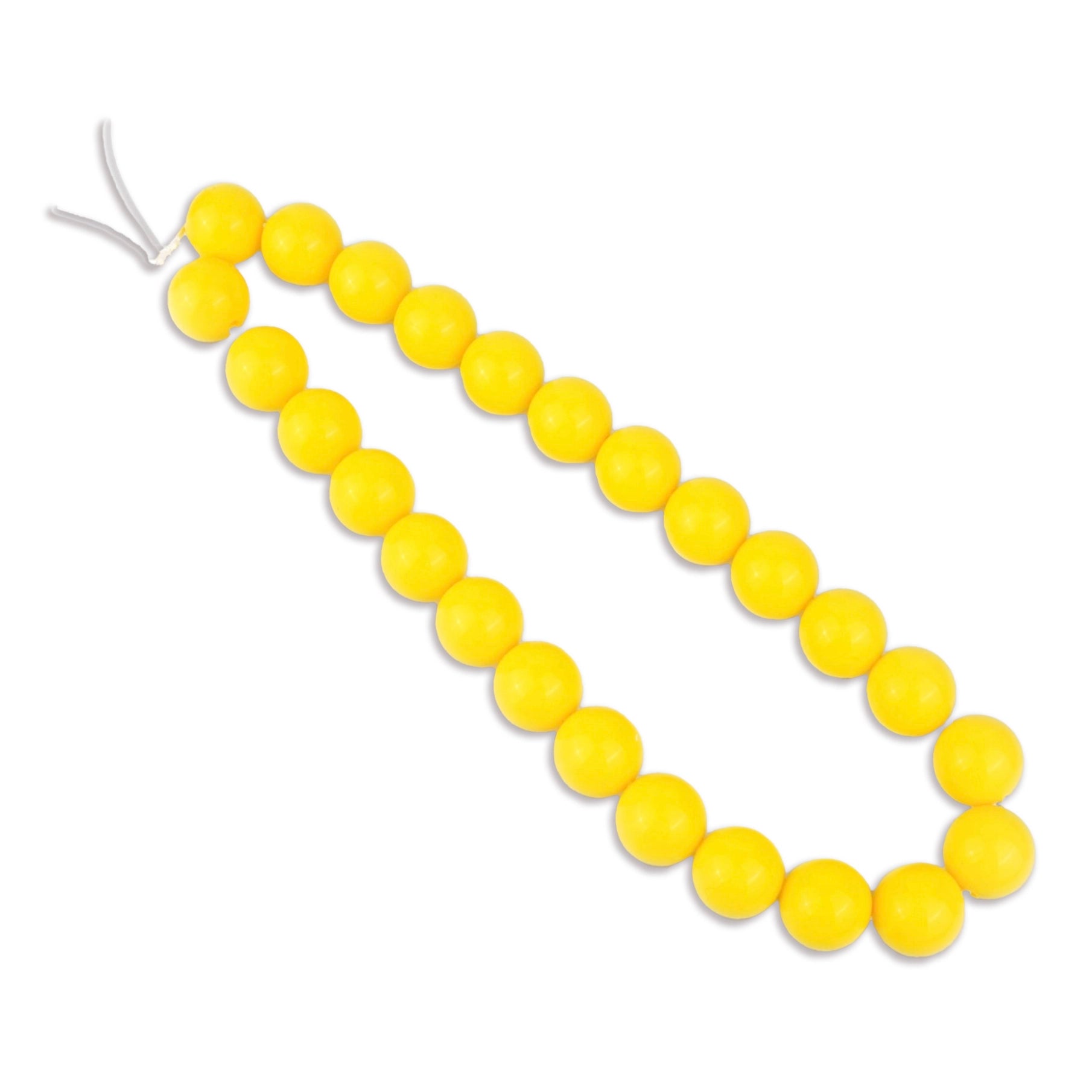 Silicone Bead Round - Yellow - DIY Craft Warehouse