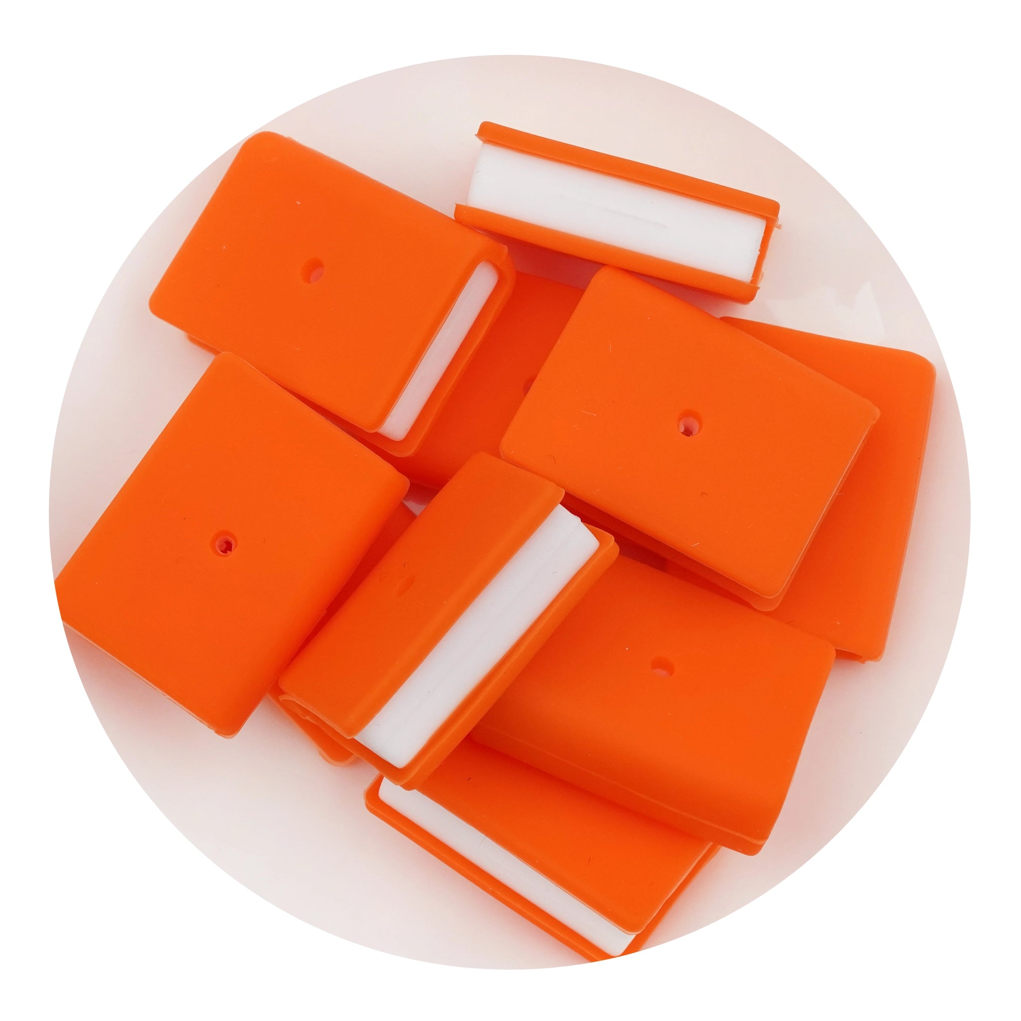 Silicone Focal Bead Book - Orange - DIY Craft Warehouse