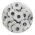 Silicone Focal Bead Flower - Light Gray - DIY Craft Warehouse