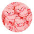 Silicone Focal Bead Pig - Pink - DIY Craft Warehouse