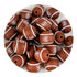 Silicone Focal Bead Round Football - Brown - DIY Craft Warehouse