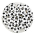 Silicone Focal Bead Round Soccer - White - DIY Craft Warehouse