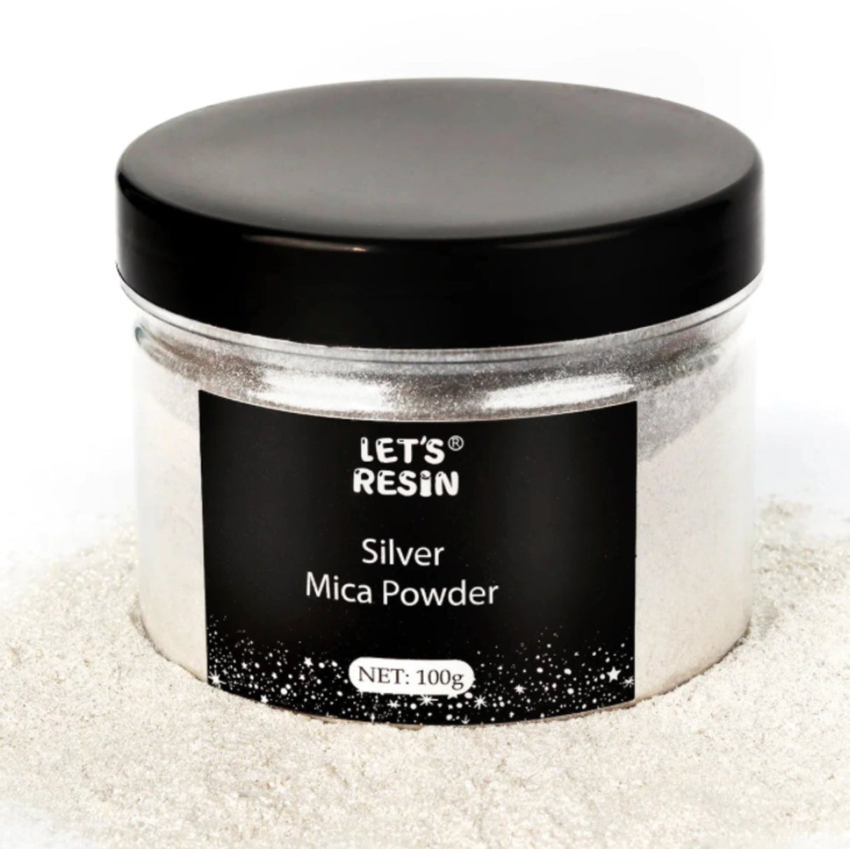 Let's Resin Mica Powder - Silver