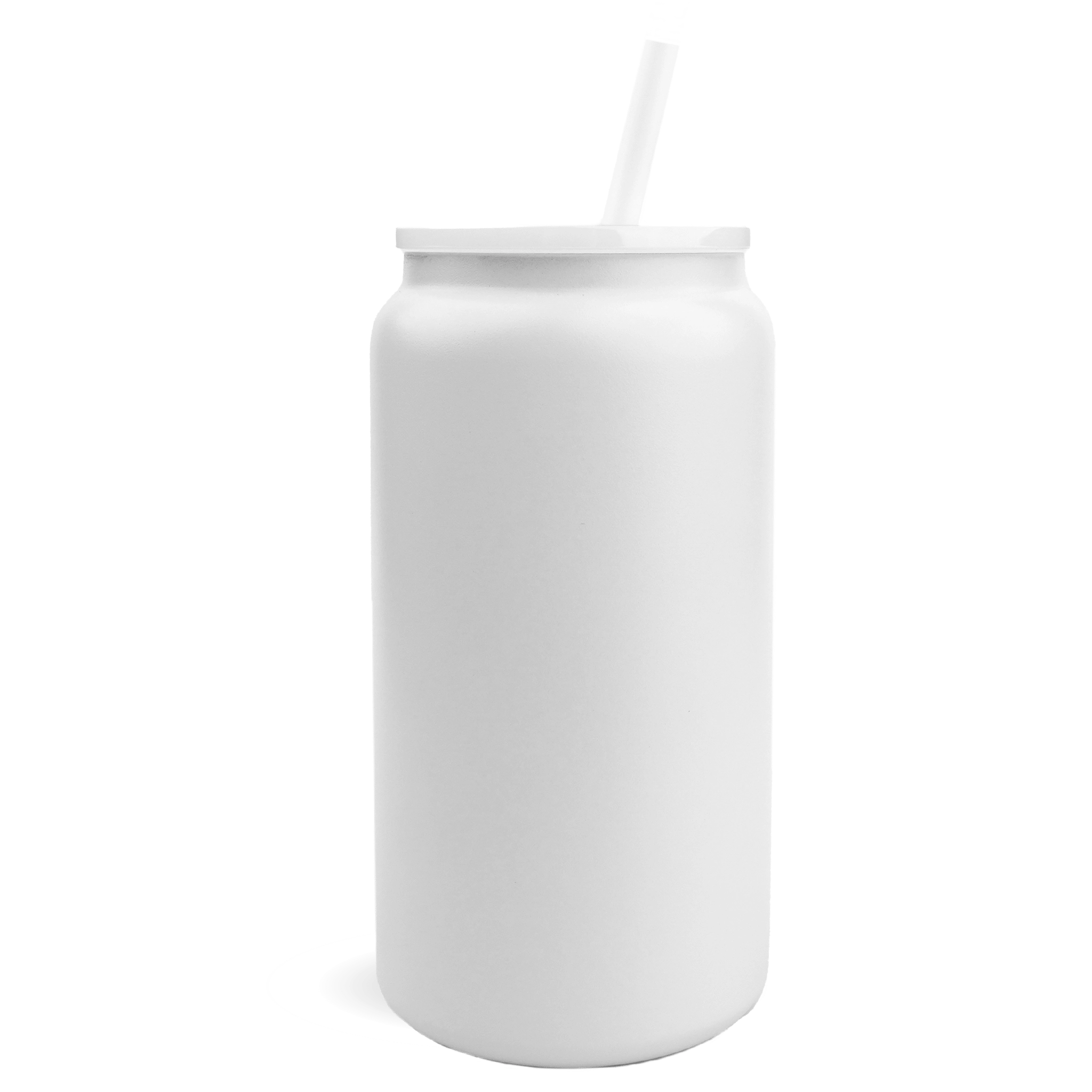 Stainless Steel Can - Powder Coated White - DIY Craft Warehouse