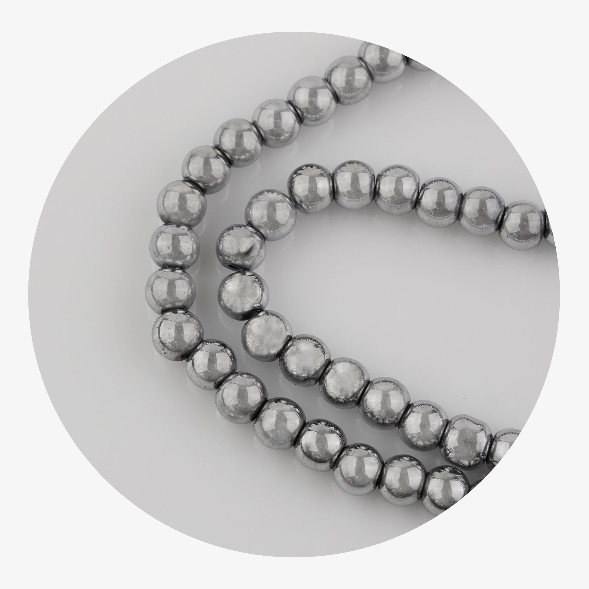 Stone String Beads - Silver - DIY Craft Warehouse