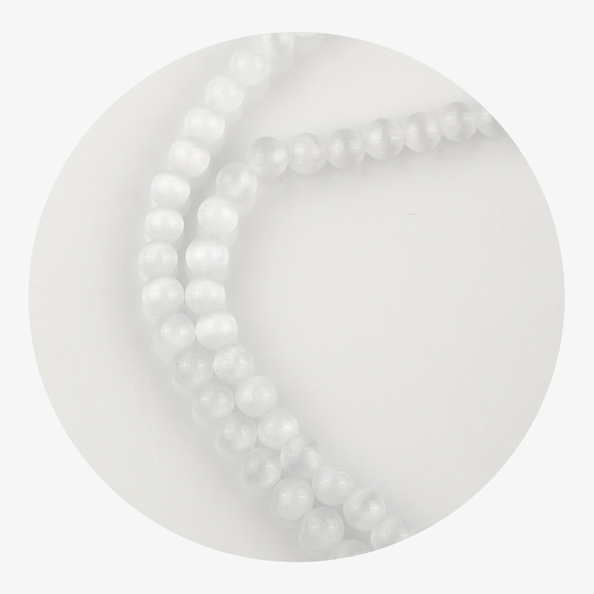 Stone String Beads - White - DIY Craft Warehouse