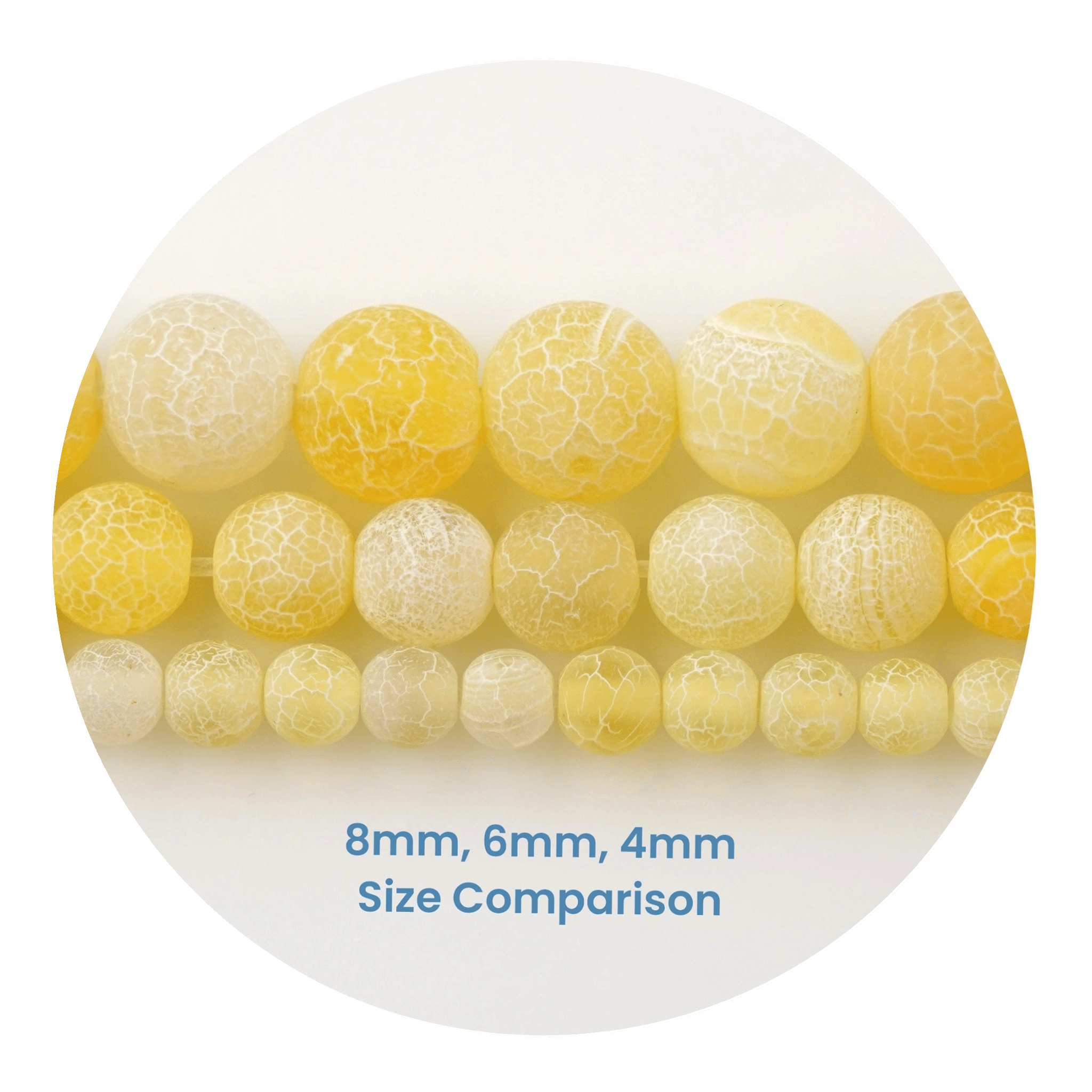 Stone String Beads - Yellow 2 Tone - DIY Craft Warehouse