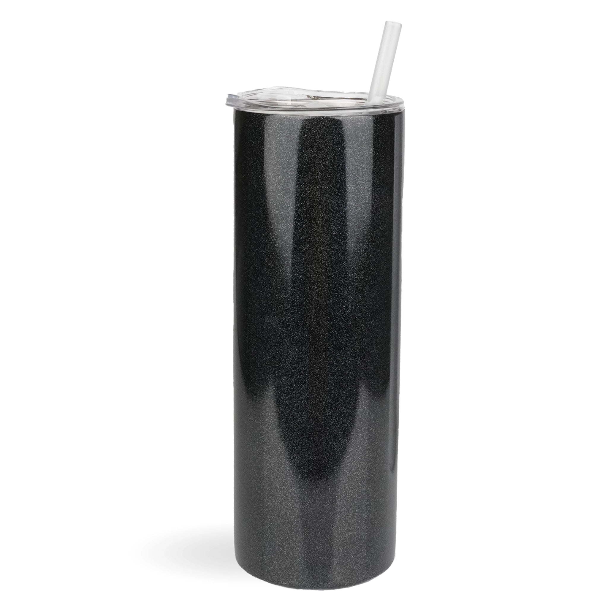 Tall Skinny Tumbler Shimmer - Black - DIY Craft Warehouse