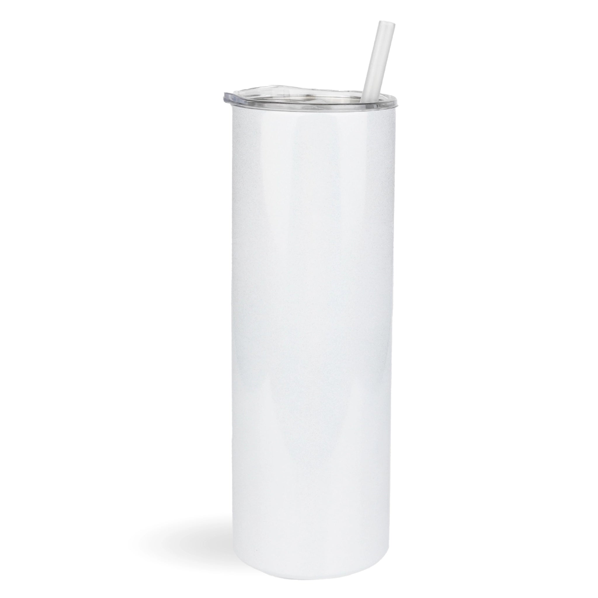 Tall Skinny Tumbler Shimmer - White - DIY Craft Warehouse