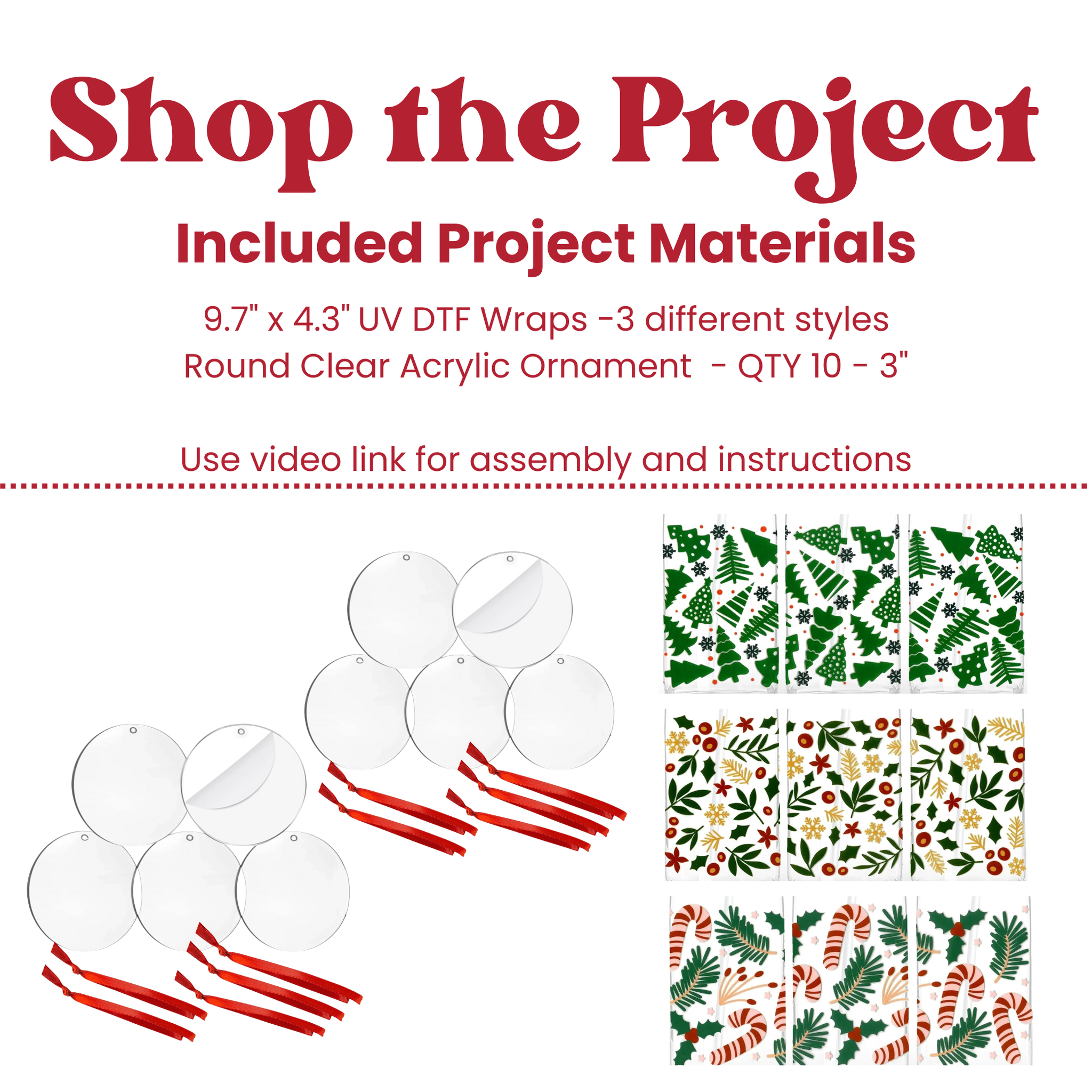 Classic Holiday Ornaments (Makes 10) DIY Craft Warehouse