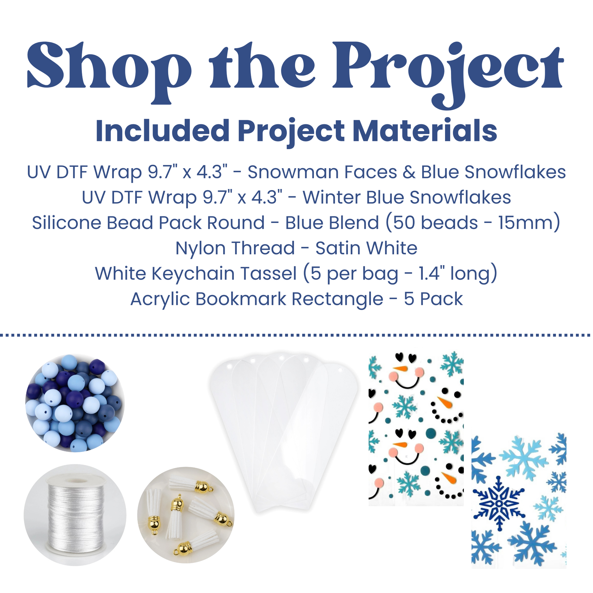Project - Winter UV DTF Bookmarks DIY Craft Warehouse