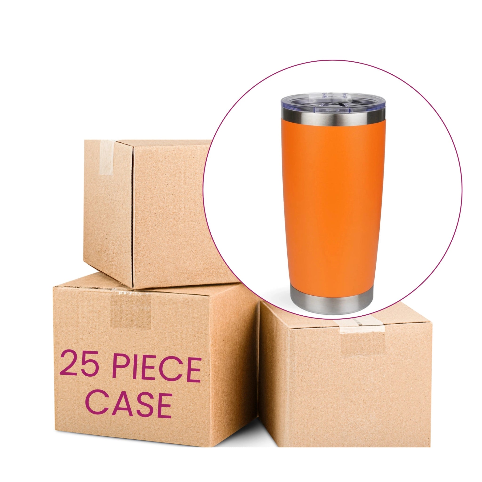 Travel Tumbler  - Orange - DIY Craft Warehouse