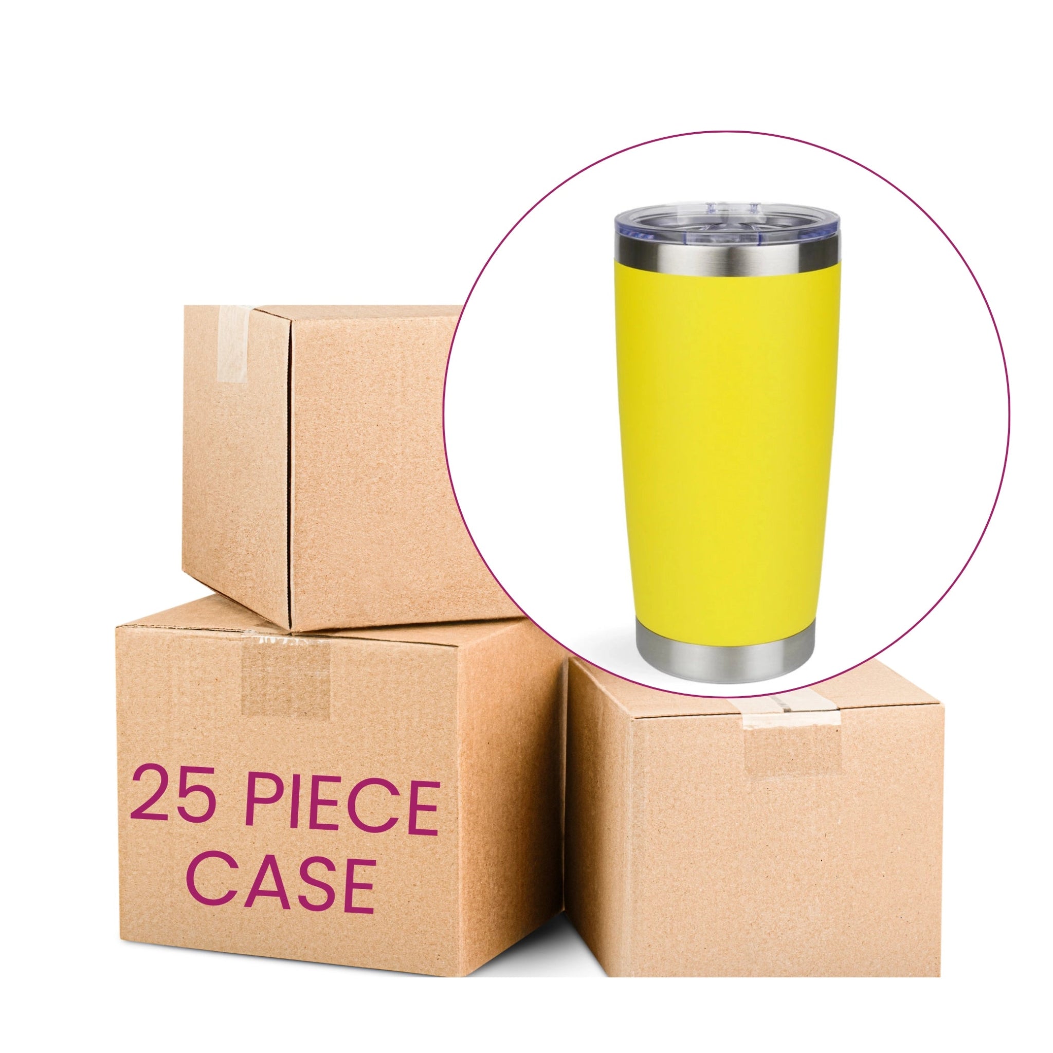 Travel Tumbler  - Yellow - DIY Craft Warehouse