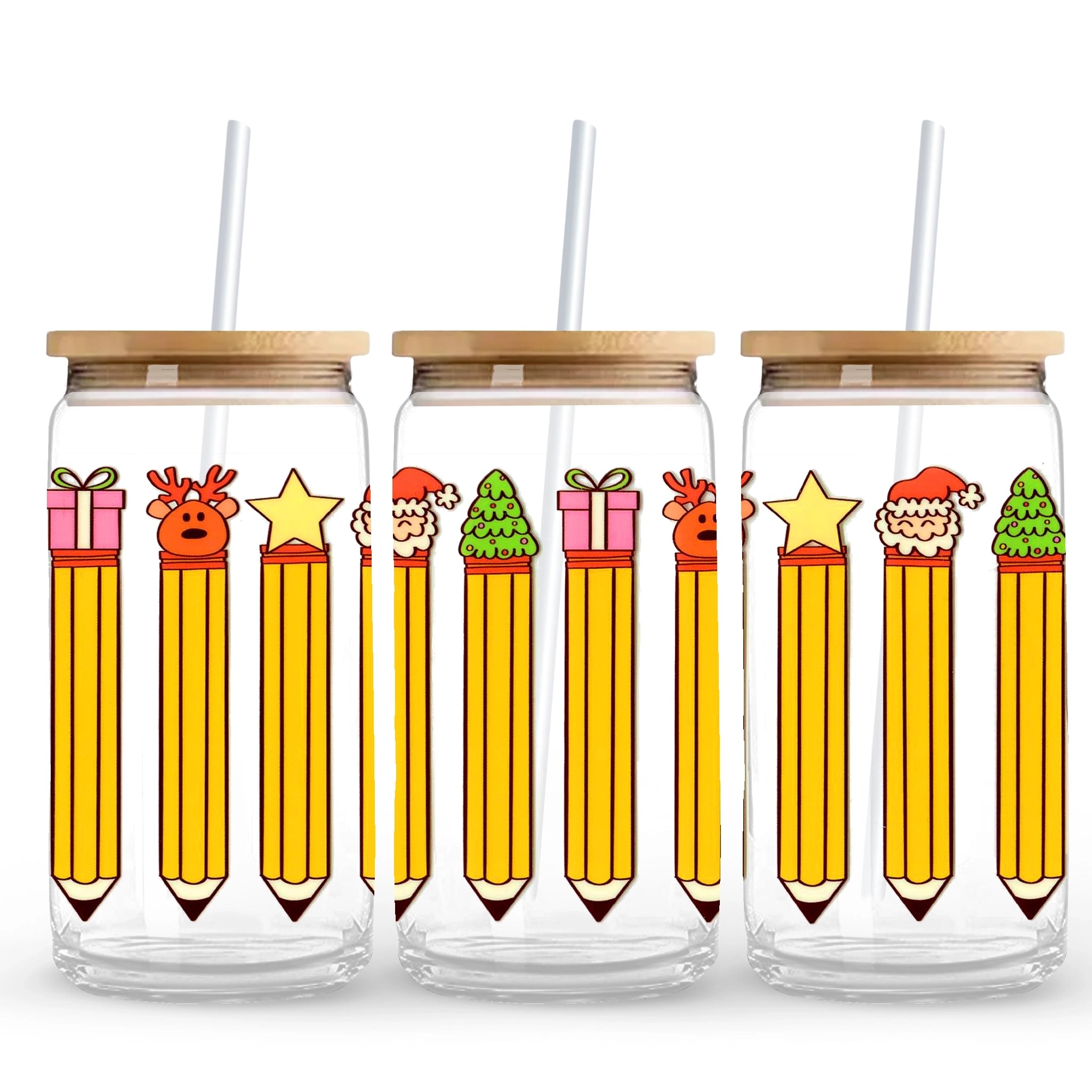 UV DTF Wrap - Christmas Pencils - DIY Craft Warehouse