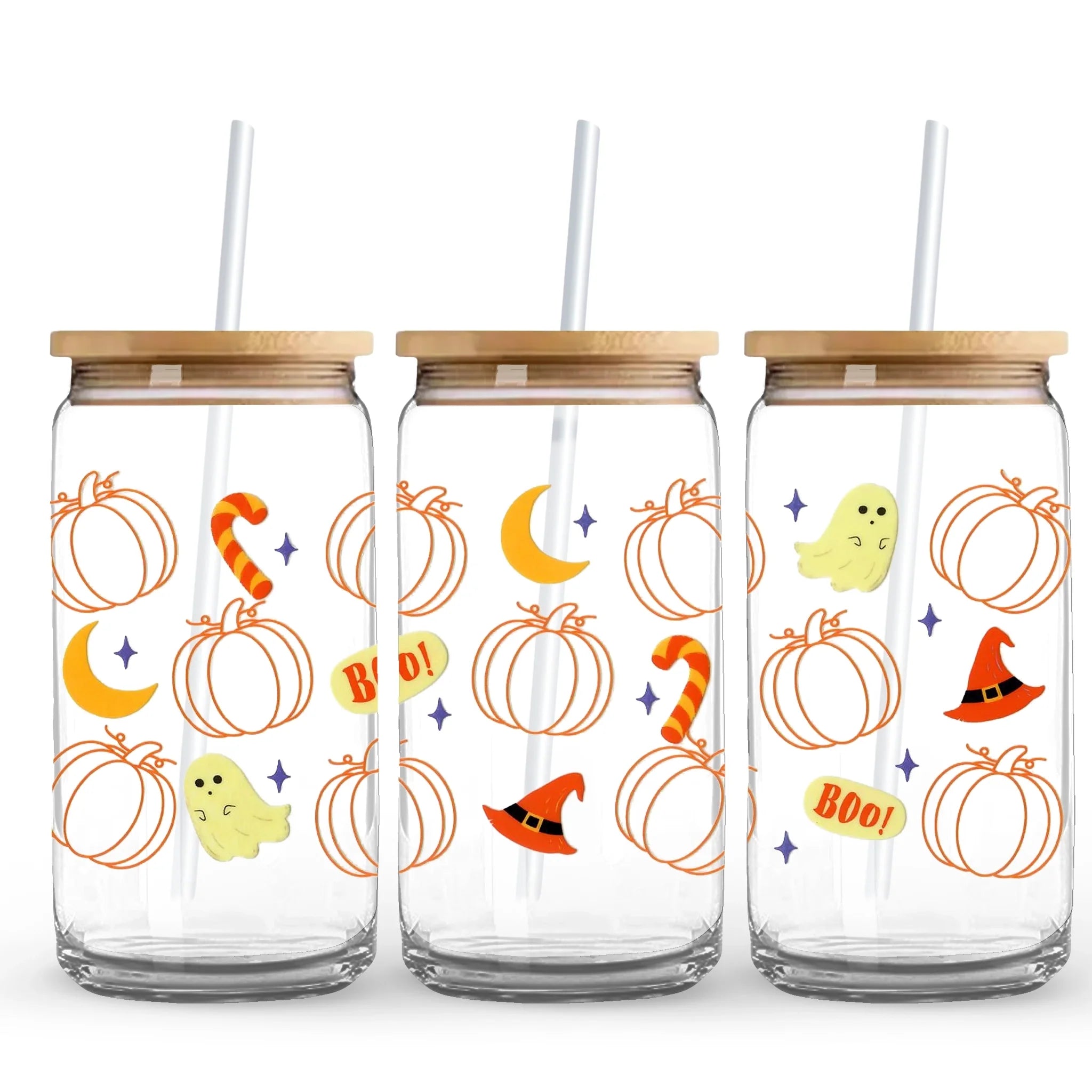 UV DTF Wrap -  Ghosts, Pumpkins & Hats - DIY Craft Warehouse