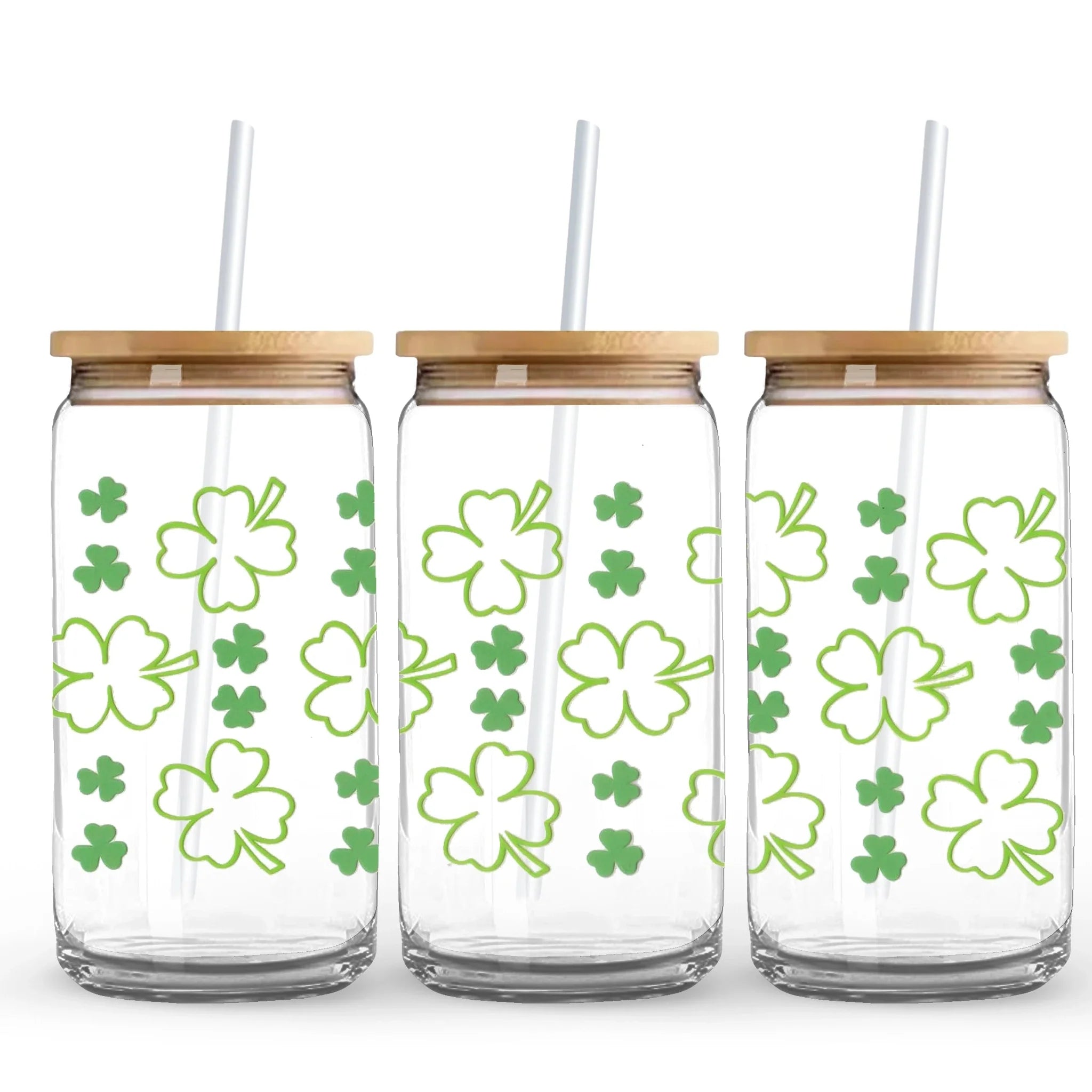 UV DTF Wrap - Green Shamrocks - DIY Craft Warehouse