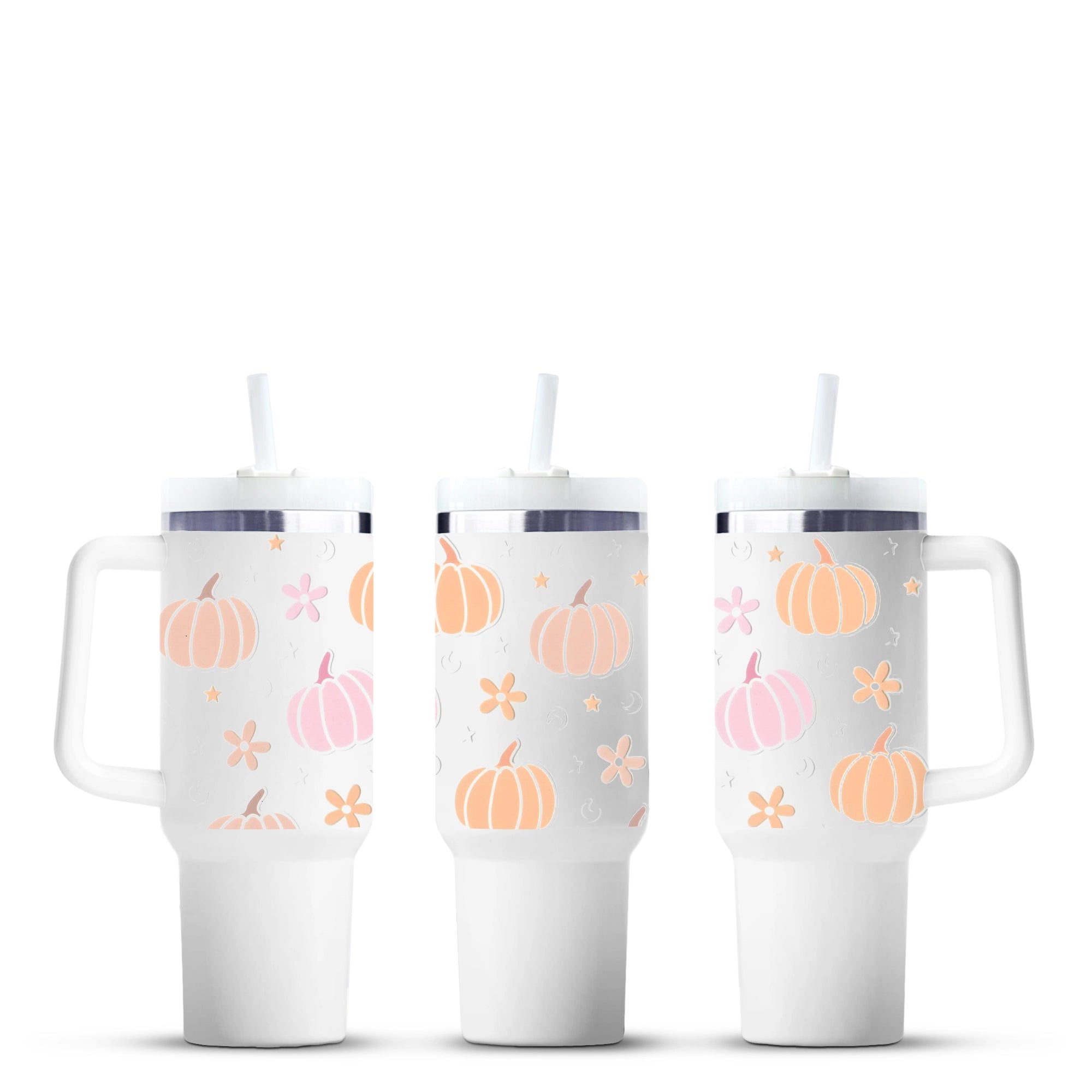 UV DTF Wrap - Pastel Pumpkins - DIY Craft Warehouse