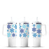 UV DTF Wrap -  Winter Blue Snowflakes - DIY Craft Warehouse