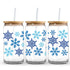 UV DTF Wrap -  Winter Blue Snowflakes - DIY Craft Warehouse