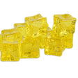 ice cubes with glitter yellow